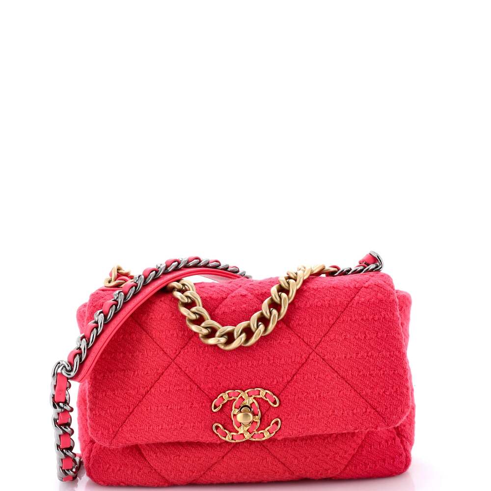 Chanel 19 Flap Bag Quilted Tweed Medium #306991C37B